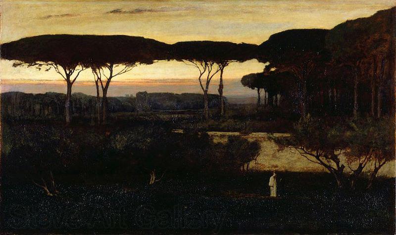 George Inness Pines and Olives at Albano, France oil painting art